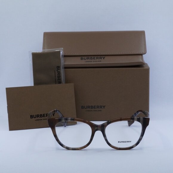 Final Price! Burberry BE2375 3966 Check Brown Eyeglasses 51mm - Picture 4 of 8